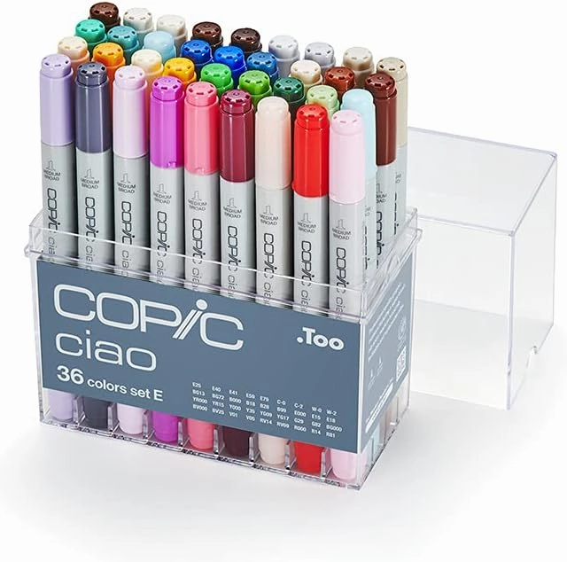 Copic Ciao, Alcohol Marker set, 36pc Set E