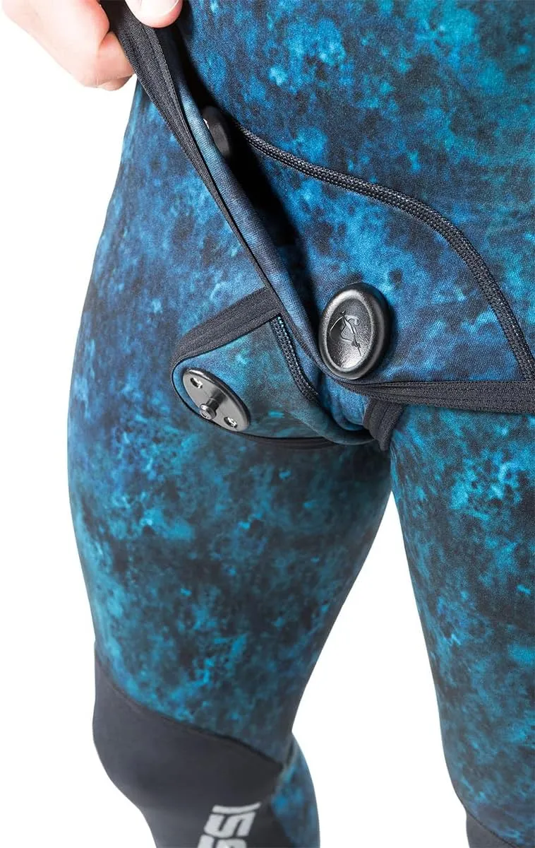 Cressi Spearfishing and Freediving Two-Piece Wetsuit with Loading Chest Pad, Knee Protection, Anatomical Design - Tokugawa: Designed in Italy