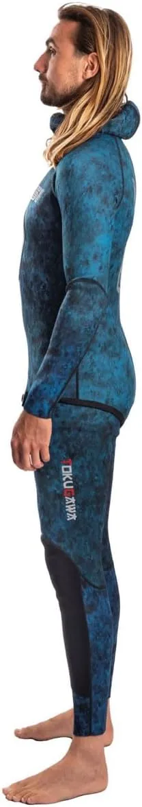 Cressi Spearfishing and Freediving Two-Piece Wetsuit with Loading Chest Pad, Knee Protection, Anatomical Design - Tokugawa: Designed in Italy