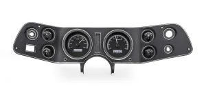 Dakota Digital 70 - 81 Chevy Camaro VHX System Analog Dash Gauges Black Alloy White VHX-70C-CAM-K-W