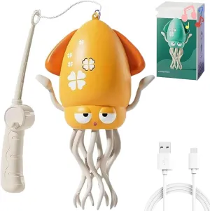 Dancing Octopus Toy, Electric Crawling Octopus Toy, Crazy 8-Leg Auto-Dance Octopus Toys, Magical Electric Dancing Octopus ToyWith Led Lights & Music, Self-Navigating (Yellow)