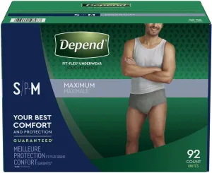 Depend Fit-Flex Underwear for Men (Small/Medium)