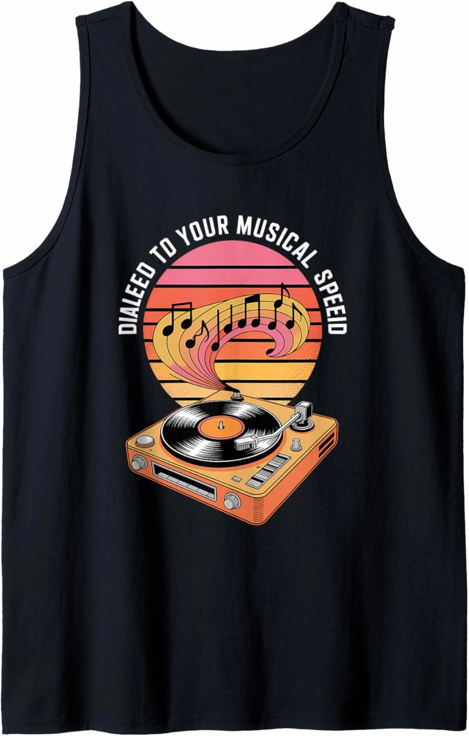 Dialed to Your Musical Speed Teacher Tank Top