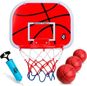 Dilabnba 3PCS 7'' Replacement Ball   Mini Basketball Hoop Set