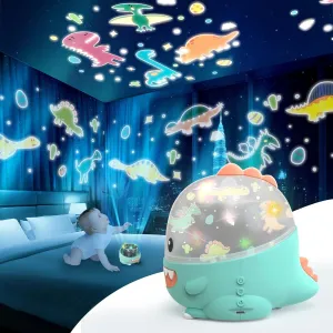 Dinosaur Toys for Kids 3-5, Dino Projector Baby Toys 6 to 12 Months, Christmas Birthday Party Xmas Gifts for 1-12 Year Olds Boys Girls Toys, Baby Toddler Children Kids Bedroom Decor