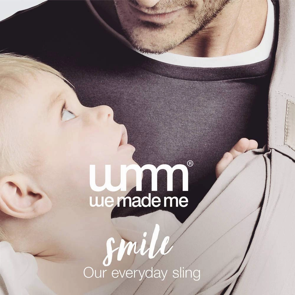 Diono We Made Me Smile Classic Baby Sling, Five Carry Positions, from 3.6-15.9kg, Dolphin Grey 20042-GL-03
