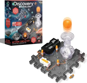Discovery #MINDBLOWN Action Circuitry Electronic Experiment Mini STEM Set, Build-it-Yourself Engineering Toy Kit, Explore The Science of Motion, Floating Ball Experiment, Great Gift for Kids Ages 8  