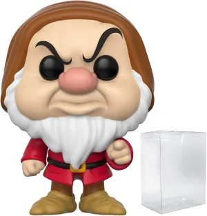 Disney: Snow White and the Seven Dwarfs - Grumpy Funko Pop! Vinyl Figure (Includes Compatible Pop Box Protector Case)