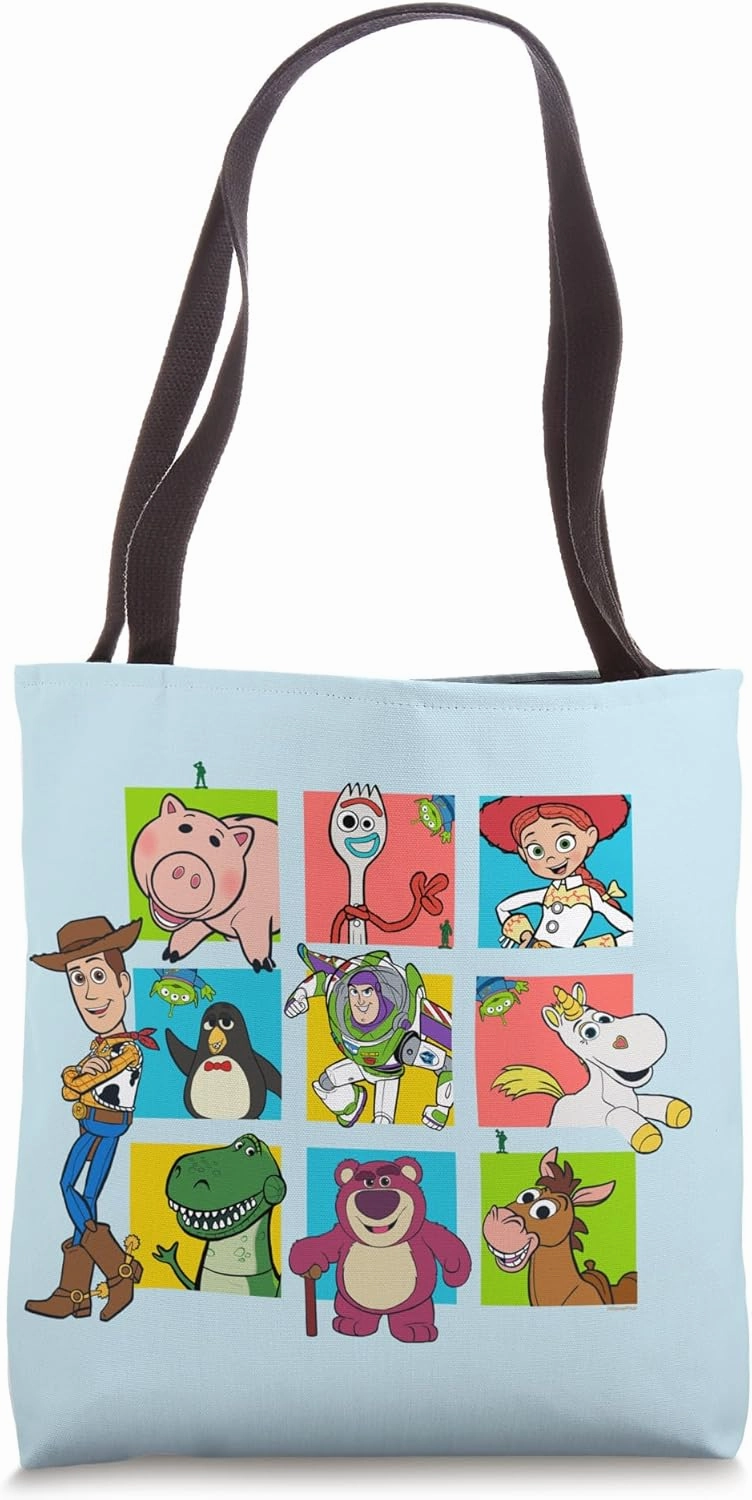 Disney and Pixar's Toy Story 30th Anniversary Character Grid Tote Bag