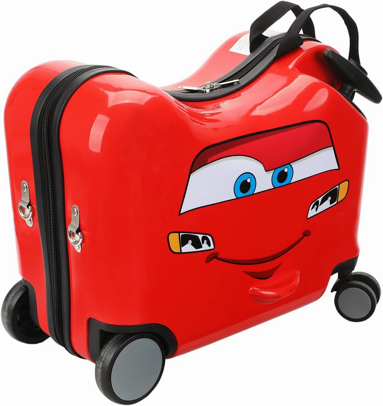 Disney's Cars Lightning McQueen Ride-On 18” Suitcase For Kids & Toddlers