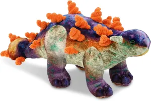 DolliBu Ankylosaurus Dinosaur Stuffed Animal - Huggable Dinosaur Plush, Adorable Playtime Ankylosaurus Plush Toy, Cute Dinosaur Cuddle Gifts, Super Soft Plush Doll Toy for Kids and Adults - 15 Inches