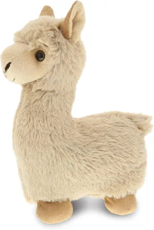 DolliBu Personalized Beige Llama Stuffed Animal Plush Toy - Huggable Cuddle Soft Plush Llama Gift, Cute Stuffed Animals for Girls and Boys - 11 Inches