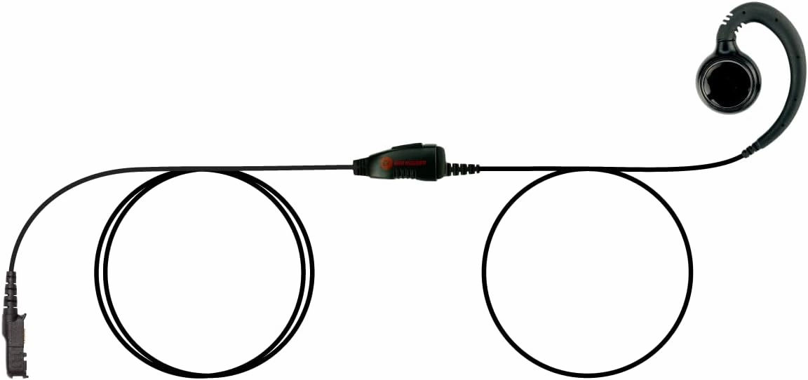 EH Swivel Earpiece with Inline Mic and PTT for Motorola XPR3300 XPR3500 XPR3000 walkie Talkie radios. One-Wire S-Series™ Headset.
