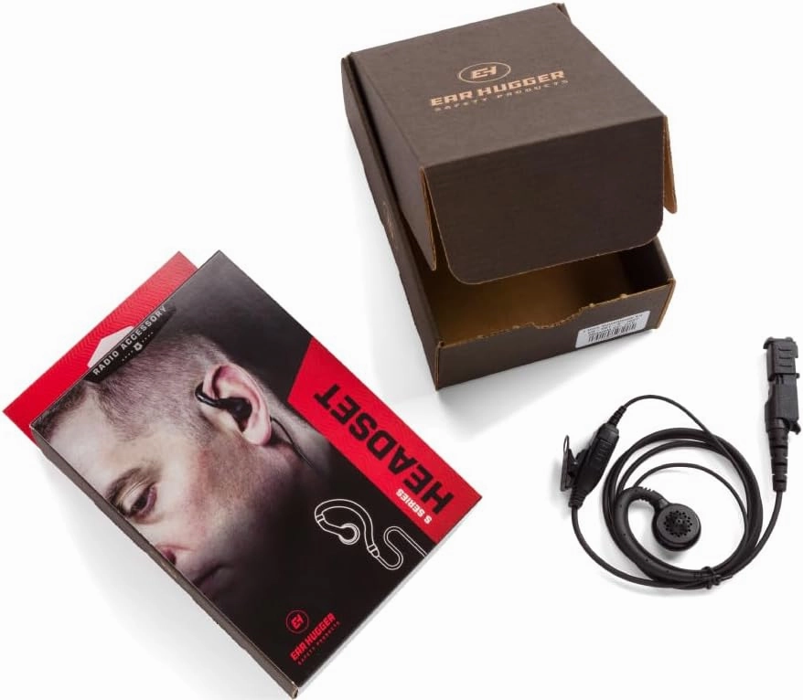 EH Swivel Earpiece with Inline Mic and PTT for Motorola XPR3300 XPR3500 XPR3000 walkie Talkie radios. One-Wire S-Series™ Headset.
