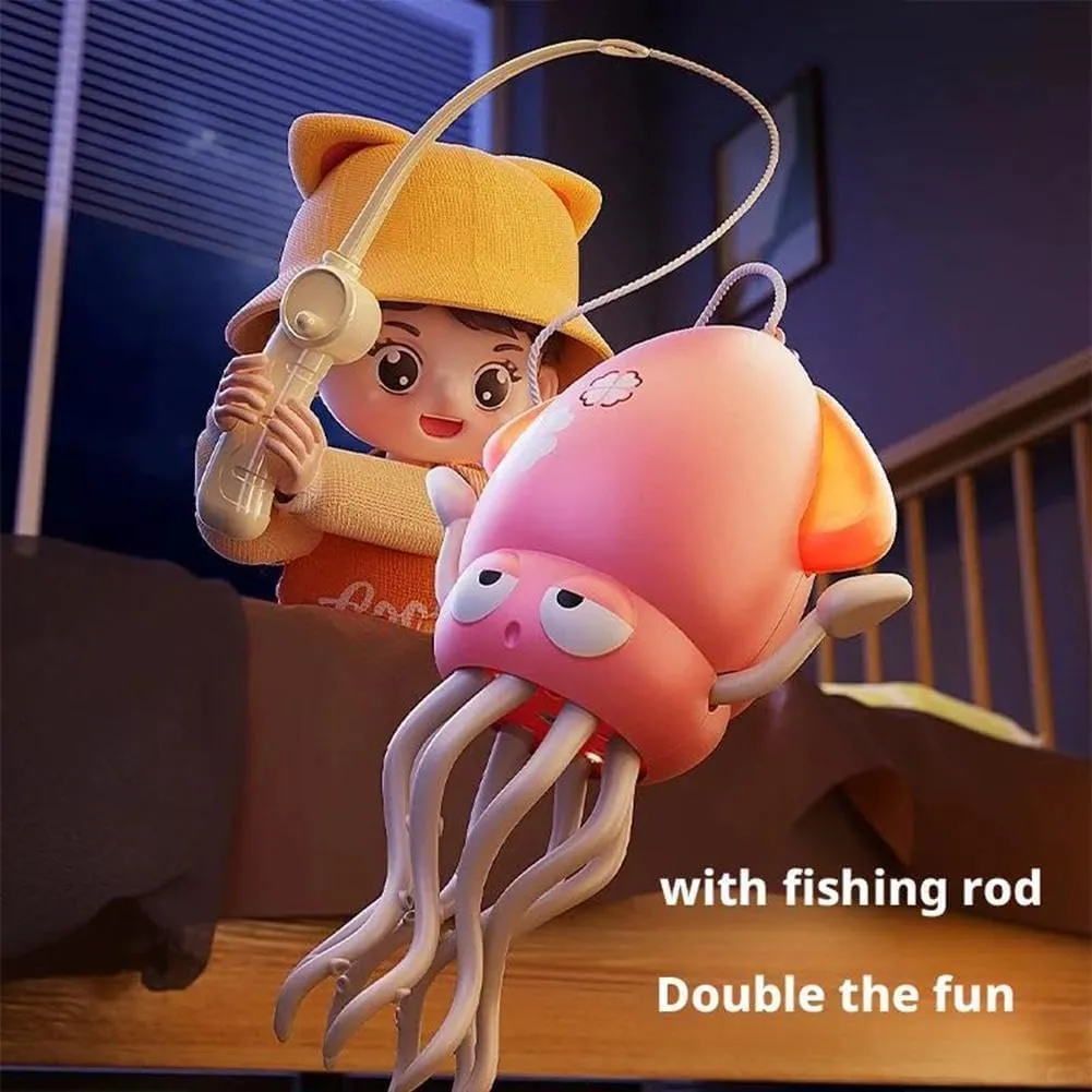 Electric Crawling Octopus, Electric Crawling Octopus Toy, Creative Action Crawling Octopus, Smart Interactive Auto-Wiggling Robotics for Indoor Play, Adult Toys (Yellow)