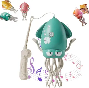 Electric Crawling Octopus, Electric Crawling Octopus Toy, Smart Tentacle Explorer, Electric Dancing Octopus Toy, Creative Magic Crazy 8-Leg Action Obstacle with LED Lights & Music (1Set-A)