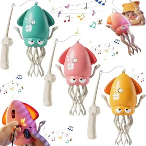 Electric Crawling Octopus Toy, Electric Dancing Octopus Toy, Creative Magic Crazy 8-Leg Action Obstacle with Led Lights & Music, Self-Navigating (Green)