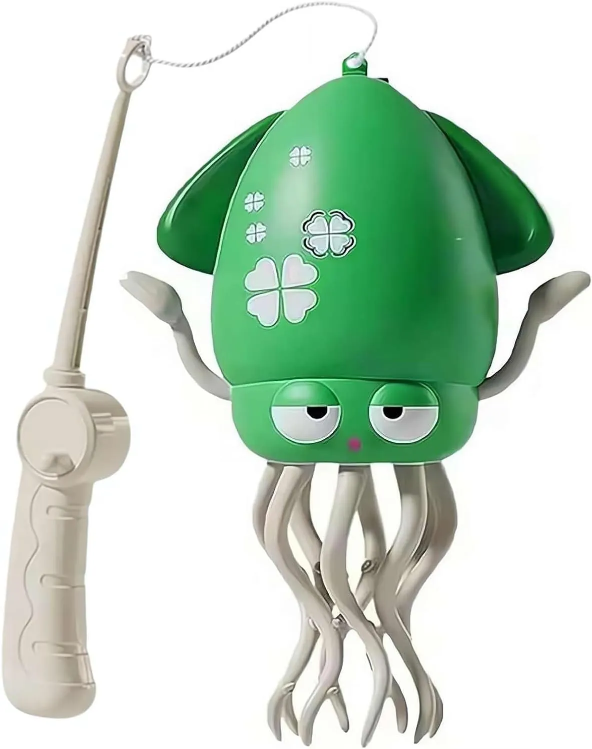 Electric Dancing Octopus Toy, Crawling Dancing Automatic Obstacle Avoidance Octopus Sensor Toy, Crazy 8-Legged Action Obstacle with Led Lights and Music, Self-Navigating (Green)