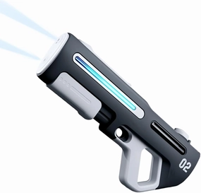 Electric Water Gun for Kids Adults, 2025 New Powerful Automatic Squirt Gun Watergun, Long Range Electric Water Blaster with LED, Outdoor Pool Toy Gift (Gray)