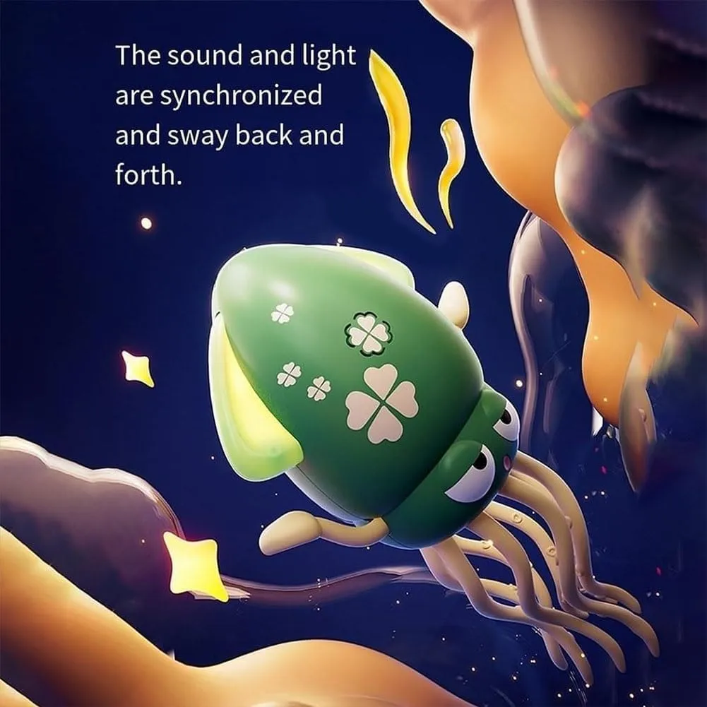 Electronic Magic Crawling Dancing Octopus Baby Toy, Smart Tentacle Explorer, Playful 8-Leg Auto-Dance Toys with LED & Music, Electric Automatic Obstacle Avoidance, for Indoor
