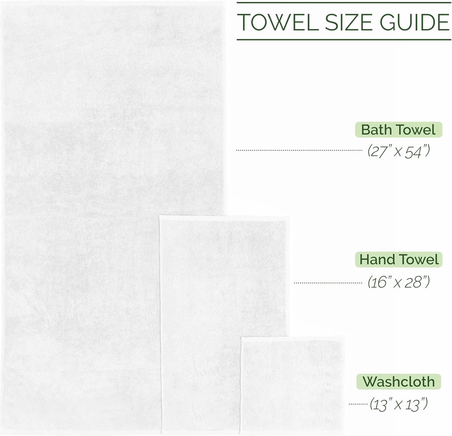 Elegant Comfort 100% Turkish Cotton Corduroy Ribbed Luxury Bath Towels 6-Piece Set, Premium Feel - Quick Dry, Highly Absorbent, Contains 2 Bath Towels, 2 Hand Towels, and 2 Washcloths, White