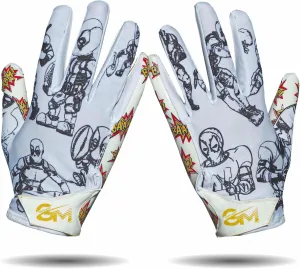 Emoticons V1 Mens Football Gloves, Youth and Adults Sticky Receiver Gloves