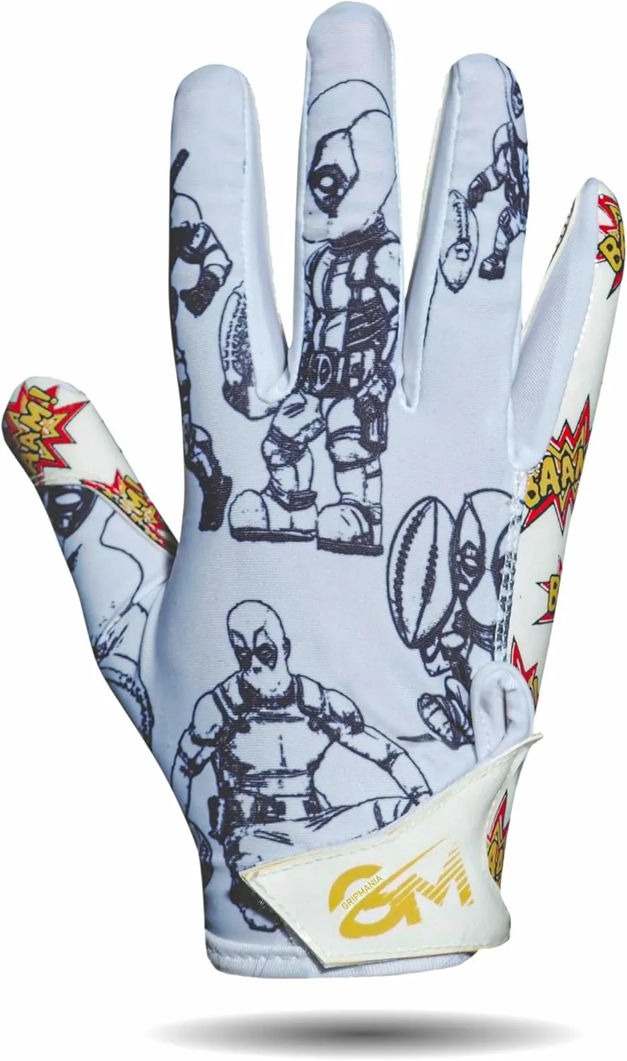 Emoticons V1 Mens Football Gloves, Youth and Adults Sticky Receiver Gloves