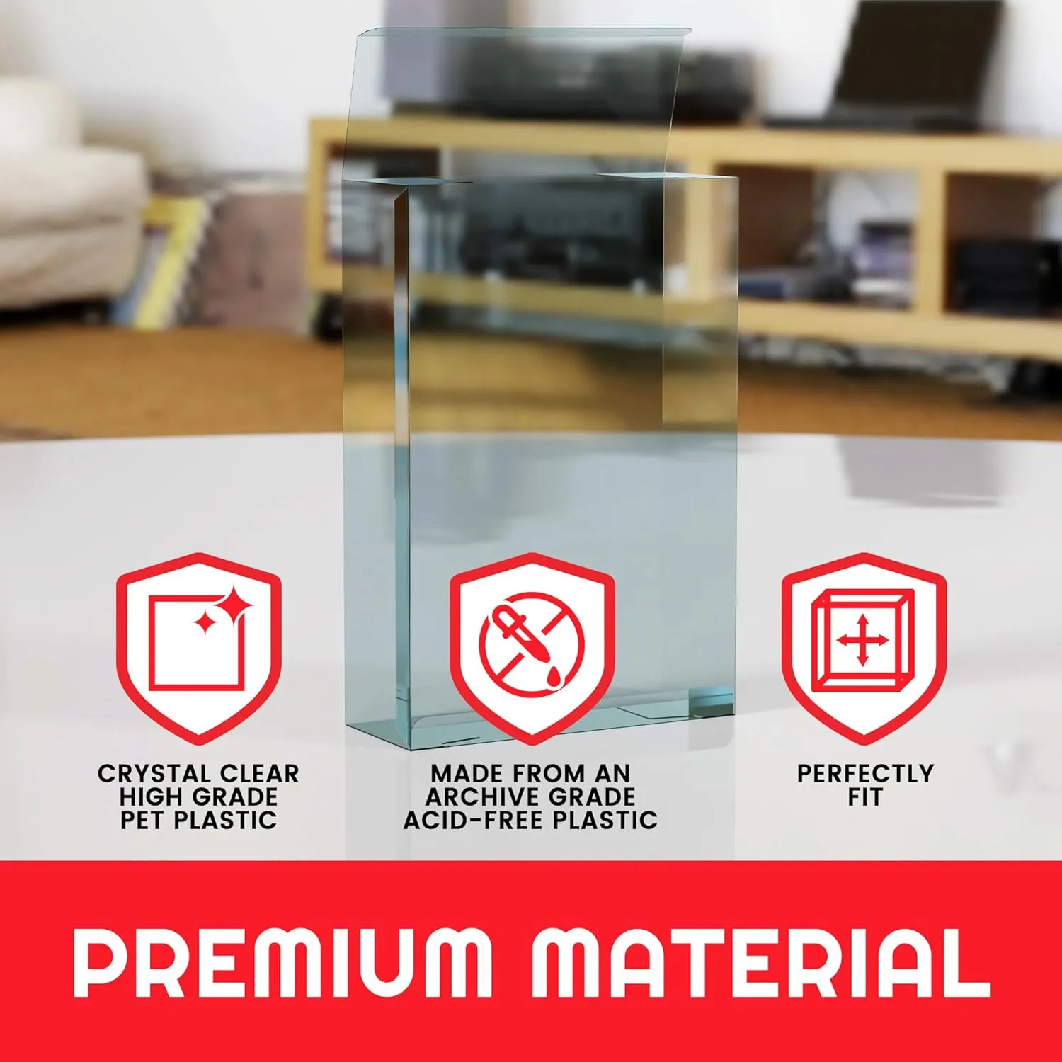EVORETRO 0.40 mm Thick PET Protector for Masters of The Universe Revelation Armor with Hanger Pack of 10 - Crystal Clear Display, Durable, Impact-Resistant Collectible Action Figure Display Case