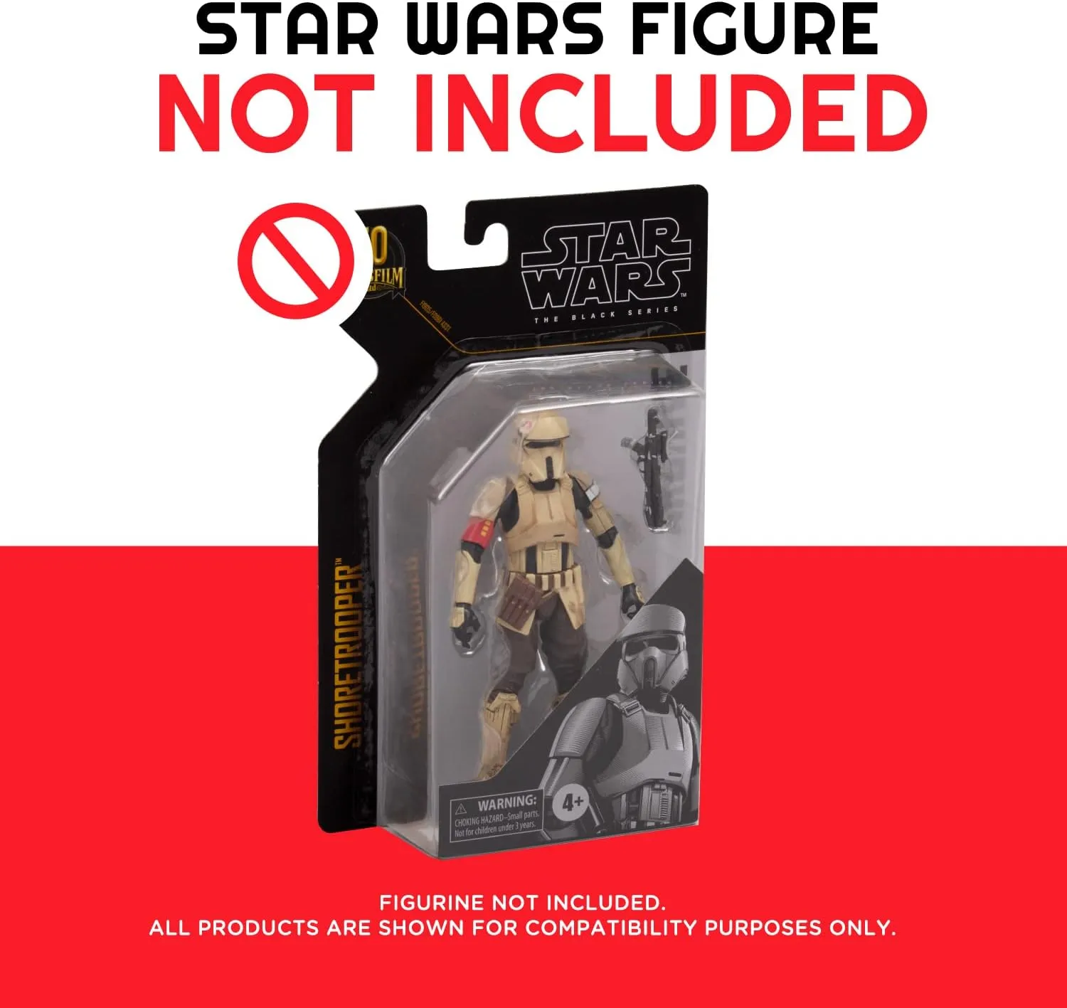 EVORETRO Action Figure Display Case for 6 in Star Wars Black Series Archive 50th Carded - 10 Pack - Clear 0.40 mm Thick PET Plastic Protective Box Case Storage - Keep Your Collection in Mint Condition