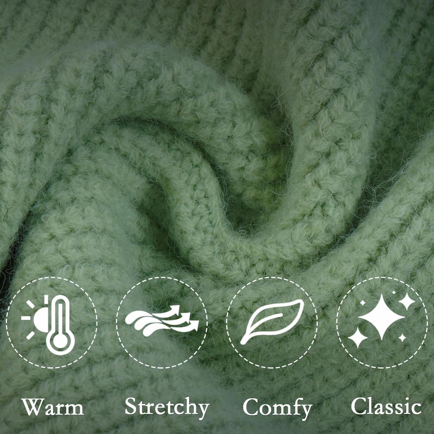 Extra Large Sweater, Warm Clothes With Leash Hole, Christmas Pullover for Dogs Boy Girl, Winter Turtleneck Jumper for Rottweiler, Alaskan, Great Dane, Green 4XL