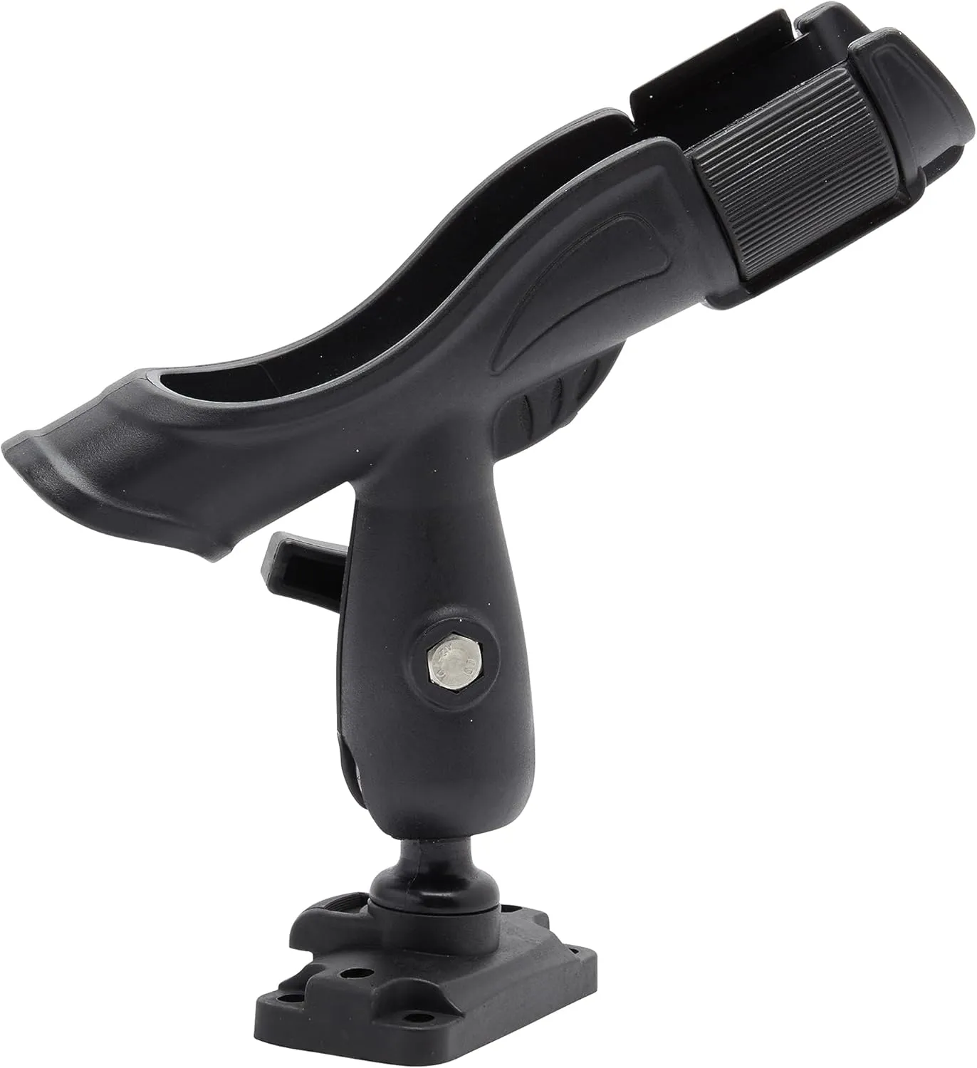 Extreme Max 3006.8629 Ball-Mount Omnidirectional Adjustable Rotating Fishing Rod Holder for Kayaks, Black