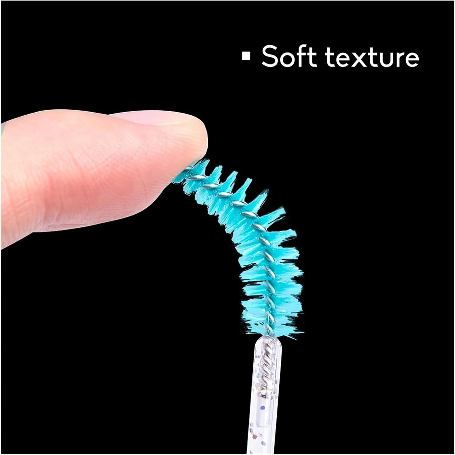 Eyelash Extension Disposable Eyebrow Brush Mascara Wand Applicator Spoolers Eye Lashes Cosmetic Brushes Set Makeup Tools (Color : 25pcs Yellow)