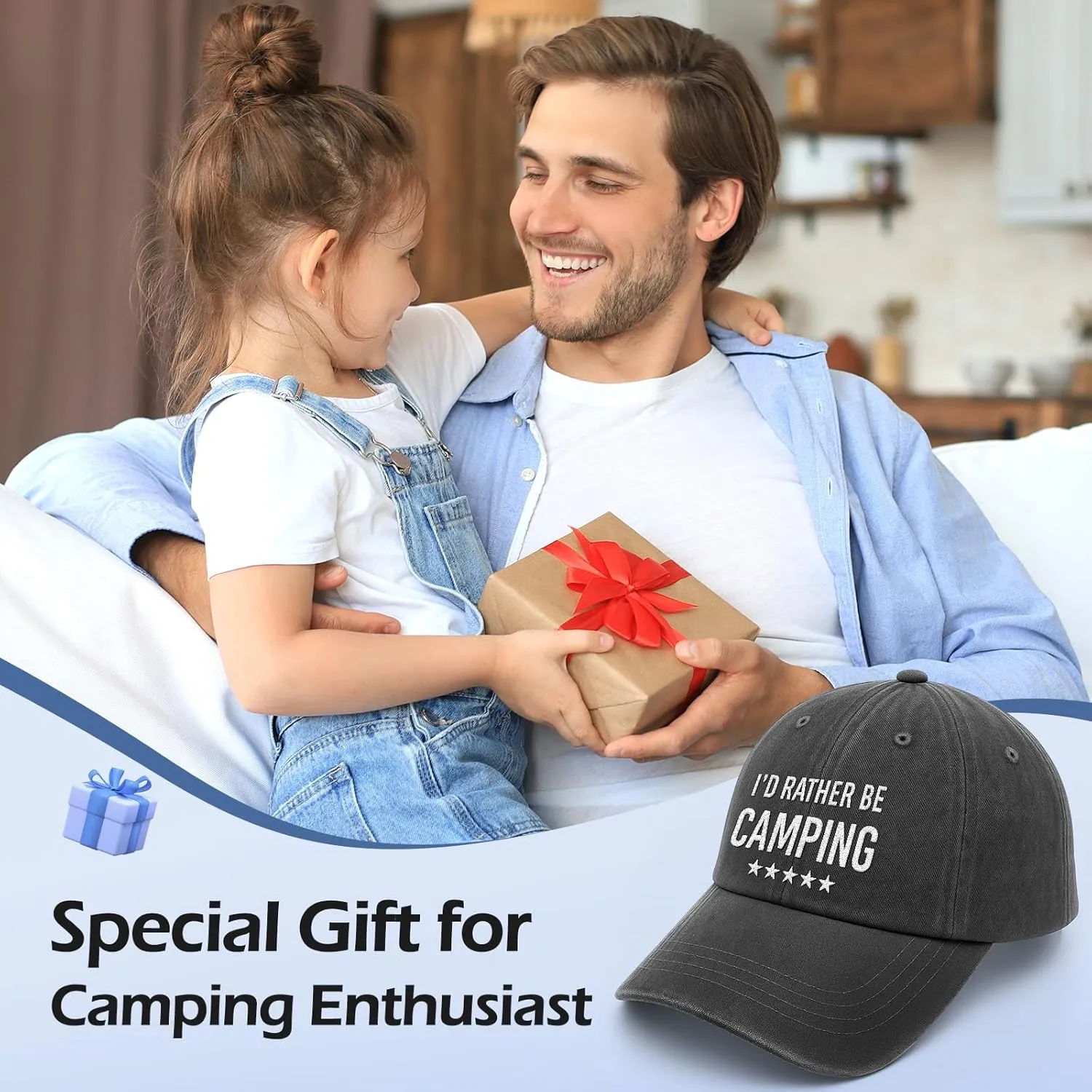 Father's Day Birthday Gift for Man Baseball Cap Dad Husband Son Uncle Brothers Grandpa Boss Teacher Fishing Camping Game Hat