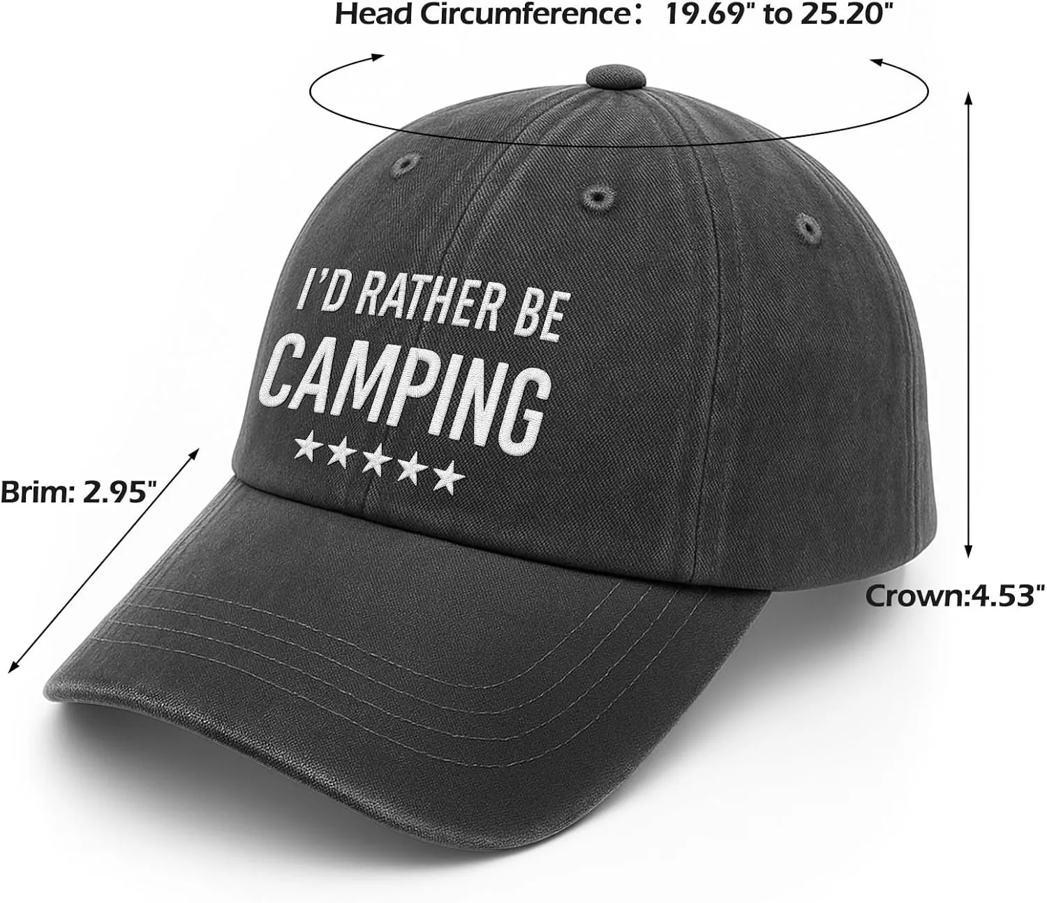 Father's Day Birthday Gift for Man Baseball Cap Dad Husband Son Uncle Brothers Grandpa Boss Teacher Fishing Camping Game Hat