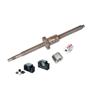 FBT Dia.20mm 2010 Anti-backlashed Ballscrew CNC Parts X Y Zkits = SFU2010 - L700 mm   Metal Deflector Ball nut   BK15 BF15 nd Support   NUT HOUSINGS   Flexible Coupler