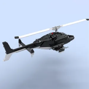 Featured Helicopter with Display Stand from TV Series 1039 Pieces MOC Build for Age 18 