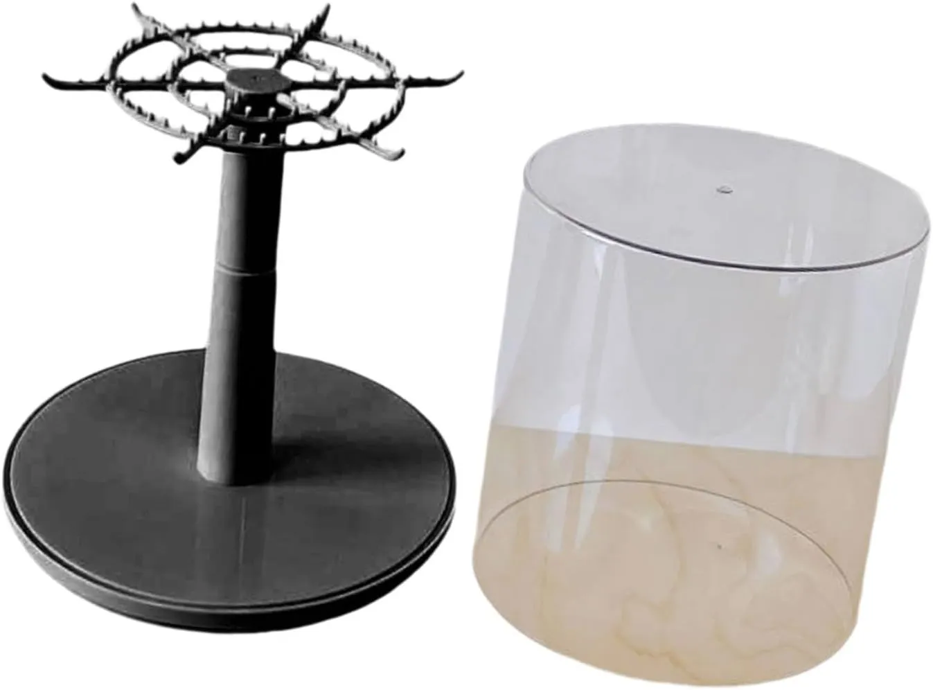 Figure Display Case Doll Display Stand Stackable Showcase Protection Dustproof Hanging Rotatable for Figurines Action Figures