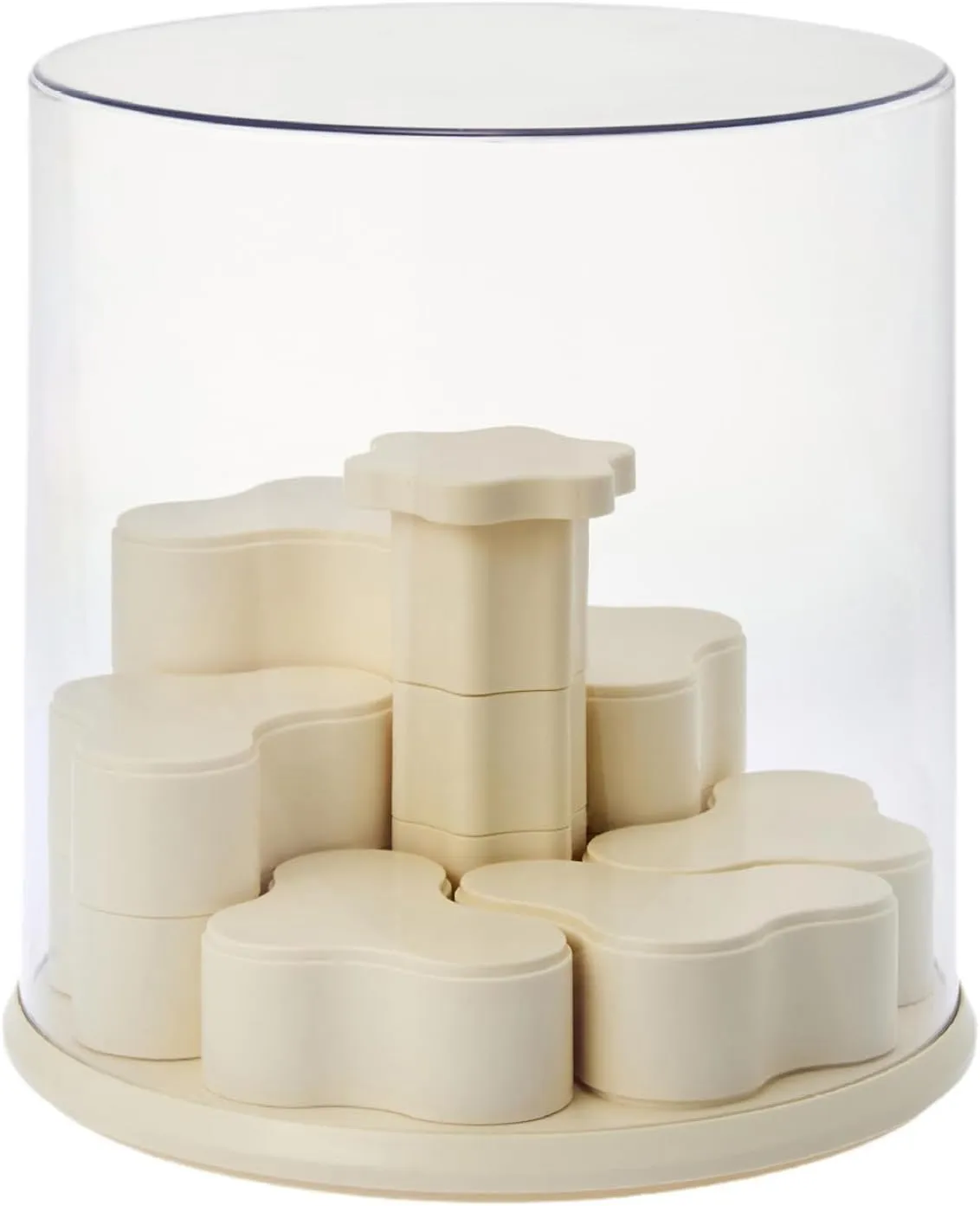Figure Display Case Figures Box Rotatable Doll Display Stand for Action Figures Dolls