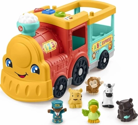 Fisher-Price Little People Toddler Learning Toy Big ABC Animal Train with Smart Stages & 6 Figures for Pretend Play Kids Ages 1  Years​