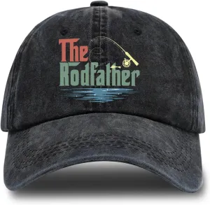 Fishing Adjustable Cotton Baseball Cap, Funny Trucker Hat Gift for Men Women Grandpa Dad Fishing Lover Fisherman