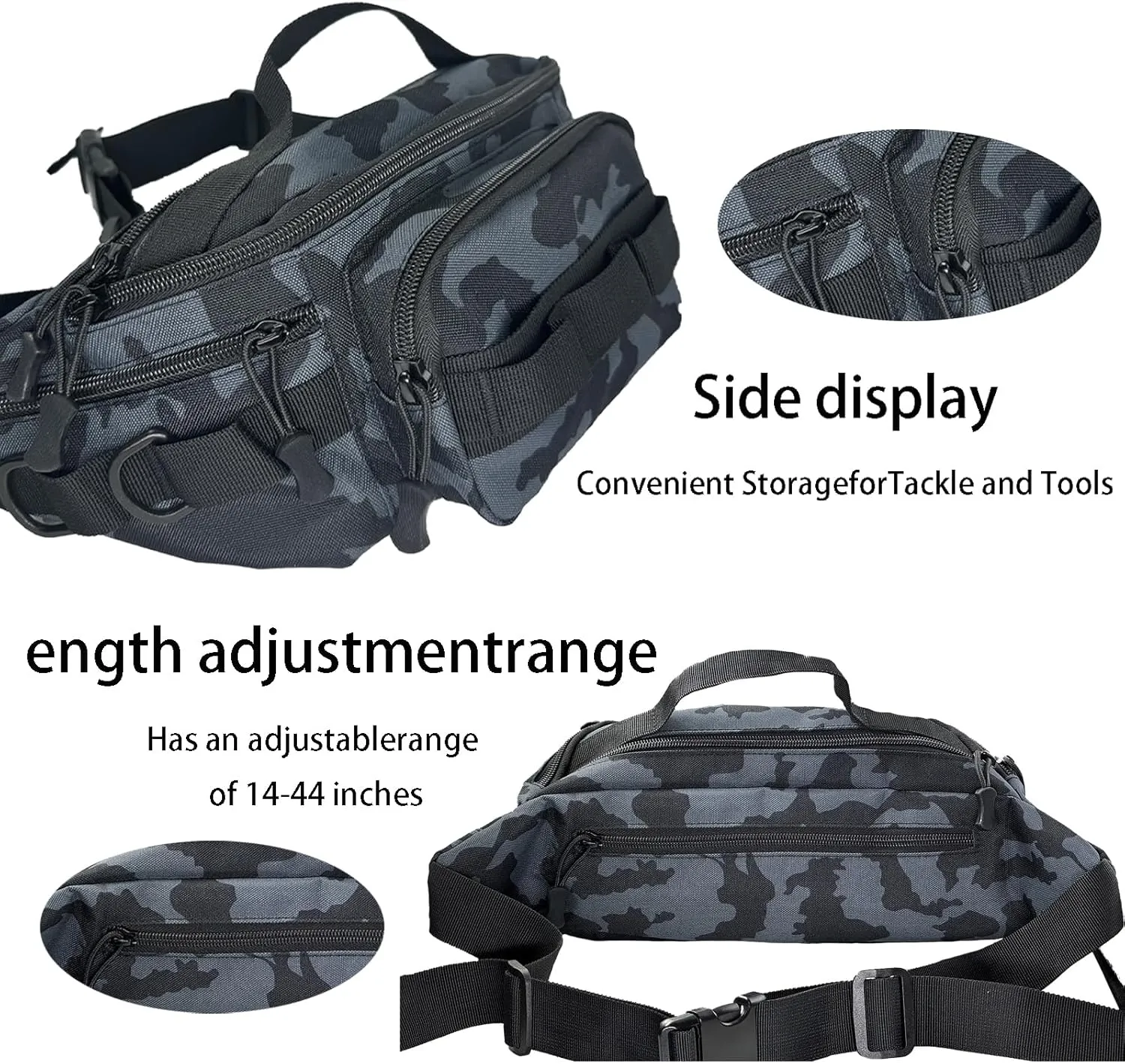 Fishing Fanny Pack for Men - Easy to Use and Adjust Waist Pack With Plenty of Space