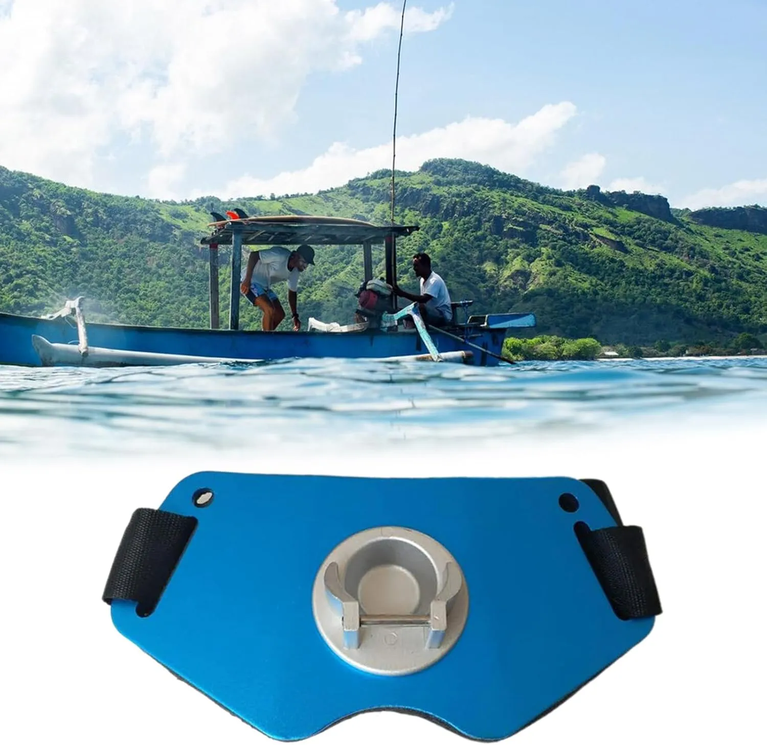 Fishing Fighting Belt Adjustable Fishing Belt Rod Holder with Padded Fishing Fighting Waist Belt Fish Rod Holder