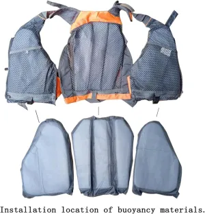 Fishing Life Jackets for Adults,Kayak Life Jackets for Adults,Multifunction Kayak Life Jackets for Adults Women,Kayak Life Jacket for Kayaking, Surfing, Paddle Boating