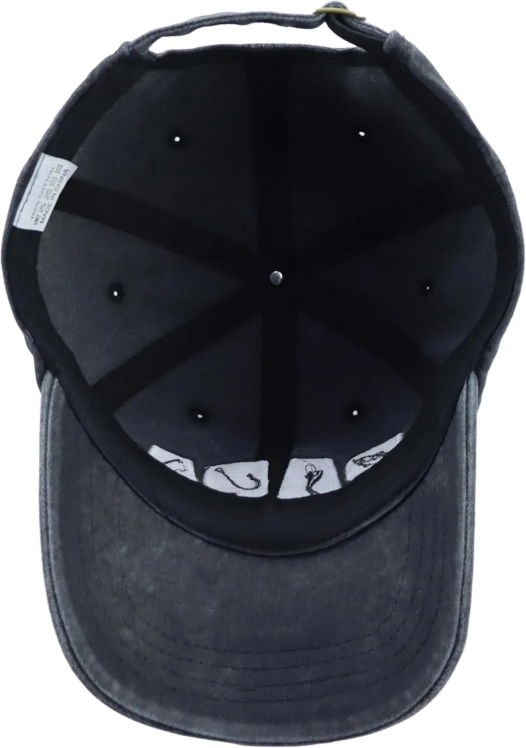 Fishing Papa Hats for Men, Funny Cotton Embroidered Fishing Decor Baseball Cap for Dad Father Papa