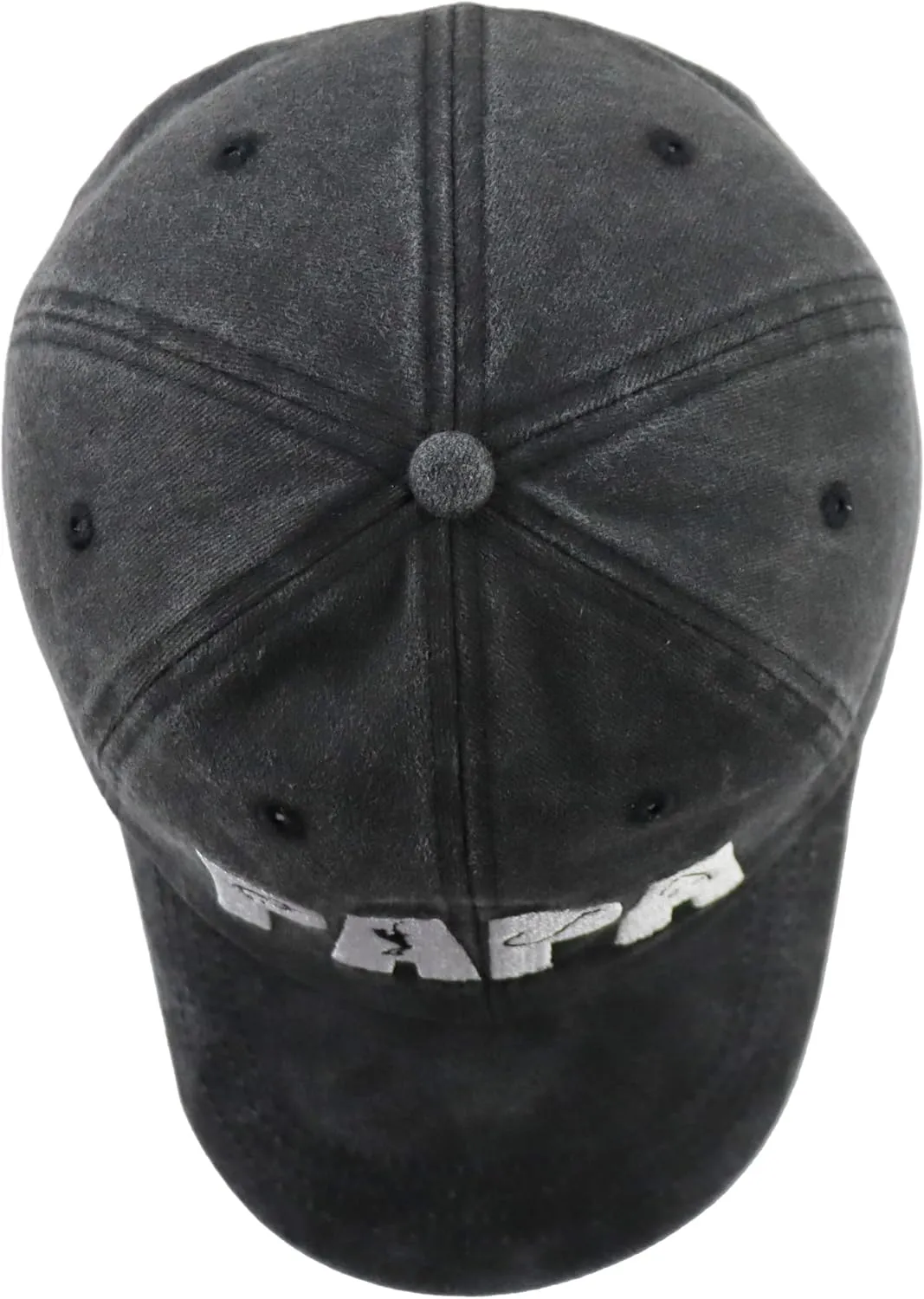 Fishing Papa Hats for Men, Funny Cotton Embroidered Fishing Decor Baseball Cap for Dad Father Papa