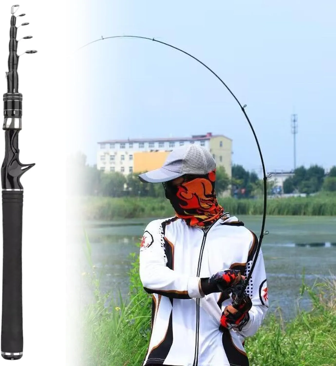 Fishing Poles Telescopic Casting Travel Rod Freshwater Saltwater Fishing Tackle Accessories Carbon Fishing Rods
