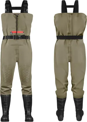 Fishing Waders for Men with Boots, Chest Waders, PVC Waterproof Waders for Hunting
