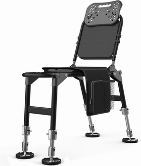 Fishing Chair Beach Chair with Adjustable Backrest Legs Fishing Chair Breathable Padded Camping Beach Office Lounge Chair Camping Chair