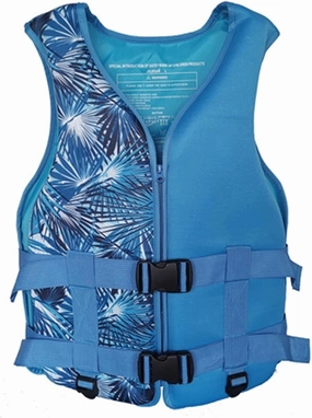 Fishing Life Jackets with Zipper and Adjustable Safety Strap, Safety Vest for Kayaking, Fishing, Surfing(Blue A,Medium)