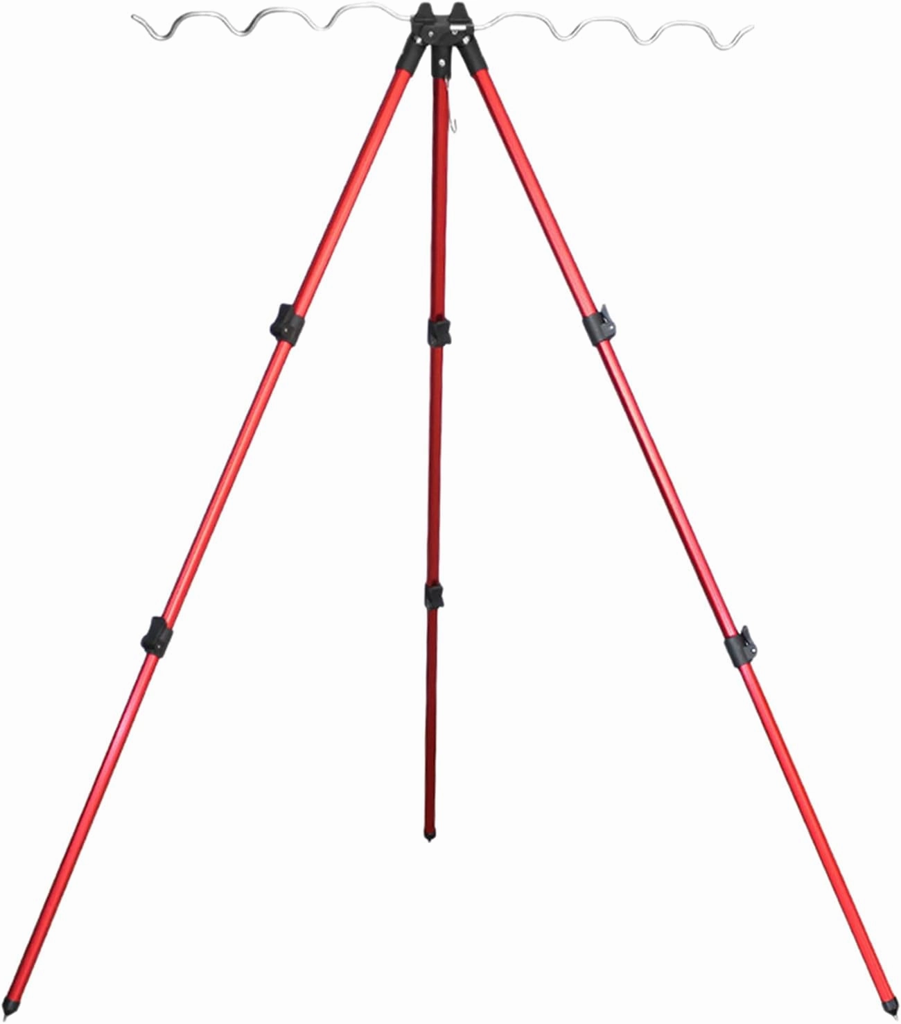Fishing Rod Holder,Fishing Rods Tripod Stand Telescopic Aluminum Alloy Fishing Rod Holder